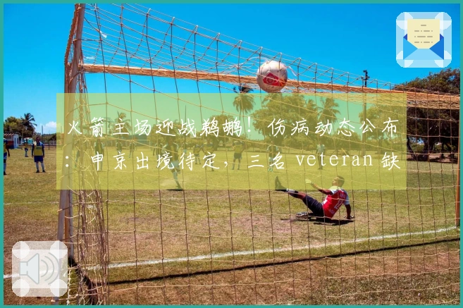 火箭主场迎战鹈鹕！伤病动态公布：申京出境待定，三名 veteran 缺阵